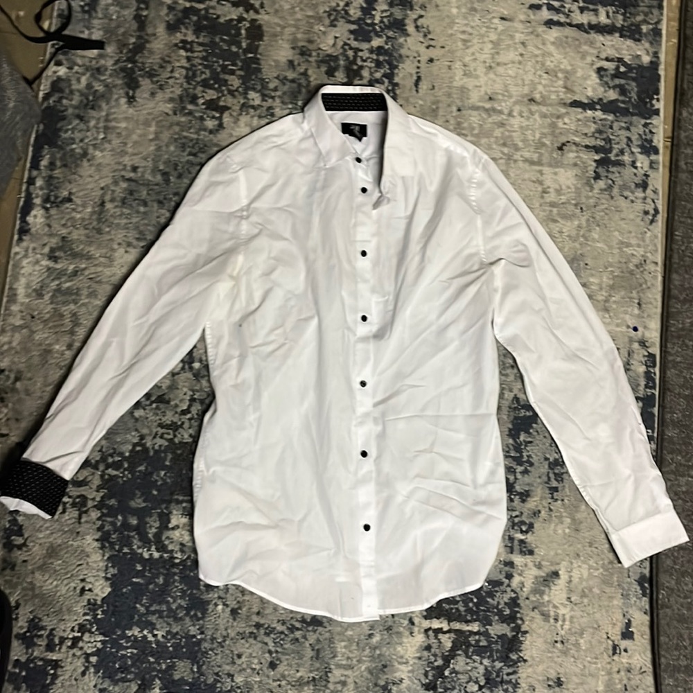 Slim Fit White Button Up